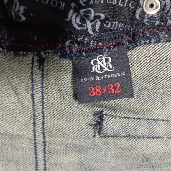Rock and Republic raw jeans. Men's size 38x32 - Picture 5 of 10